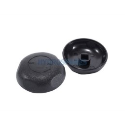 On/Off Turn Valve 1" Cap Black - Textured