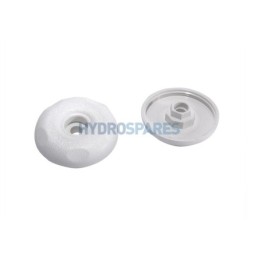 Top Access Air Control 1" Cap White - Textured