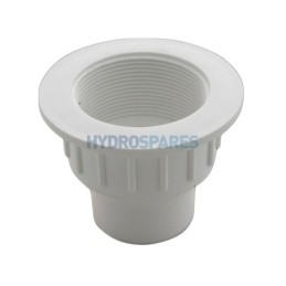 50mm Spigot Suction Nut (10) 2" Thread, White PVC