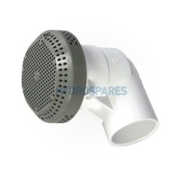 Hi-Flo Suction 1.5" - 90° Elbow Grey 100GPM