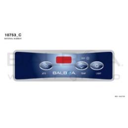 Balboa | Top Side Panel VL403 - Jets Temp Light