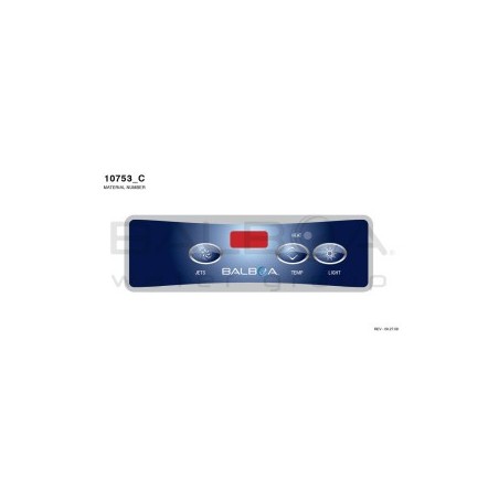 Balboa | Top Side Panel VL403 - Jets Temp Light