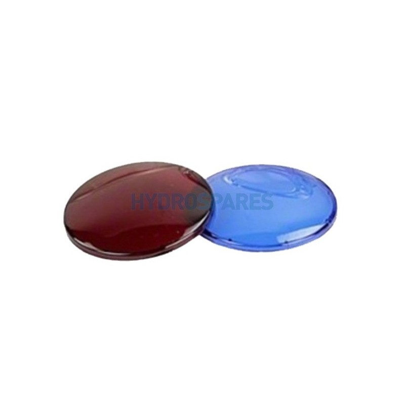 Lens Cover - for Spa Light 3-1/2" Red & Blue