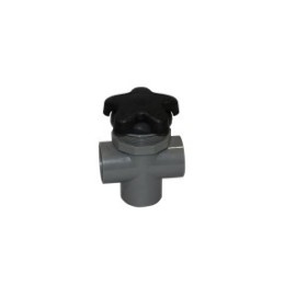 Passion | Diverter Valve - 1 1/2" S x 1 1/2" S x 1 1/2" S Star Handle Black