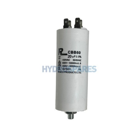 Capacitor - HS PRO - Motor Run - Spade Terminal 10µf