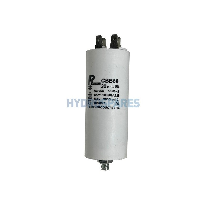 Capacitor - HS PRO - Motor Run - Spade Terminal 14µf