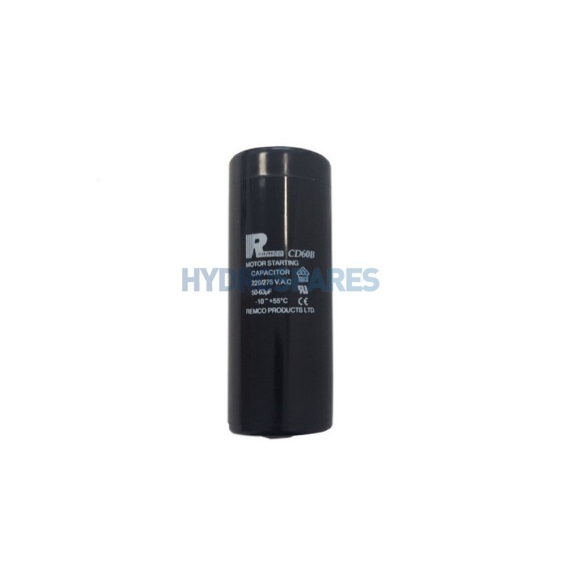 Capacitor - HS PRO - Motor Run - Spade Terminal 50-63µF