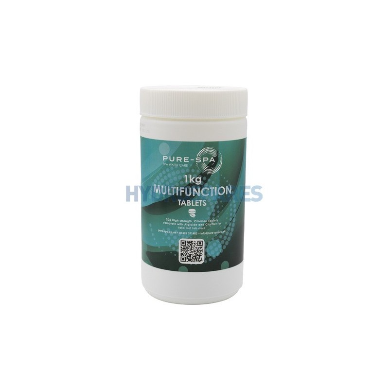 Pure-Spa - Chlorine Tablets 20g - Multifunctional 1kg Pure-Spa - Chlorine Tablets 20g - Multifunctional 1kg