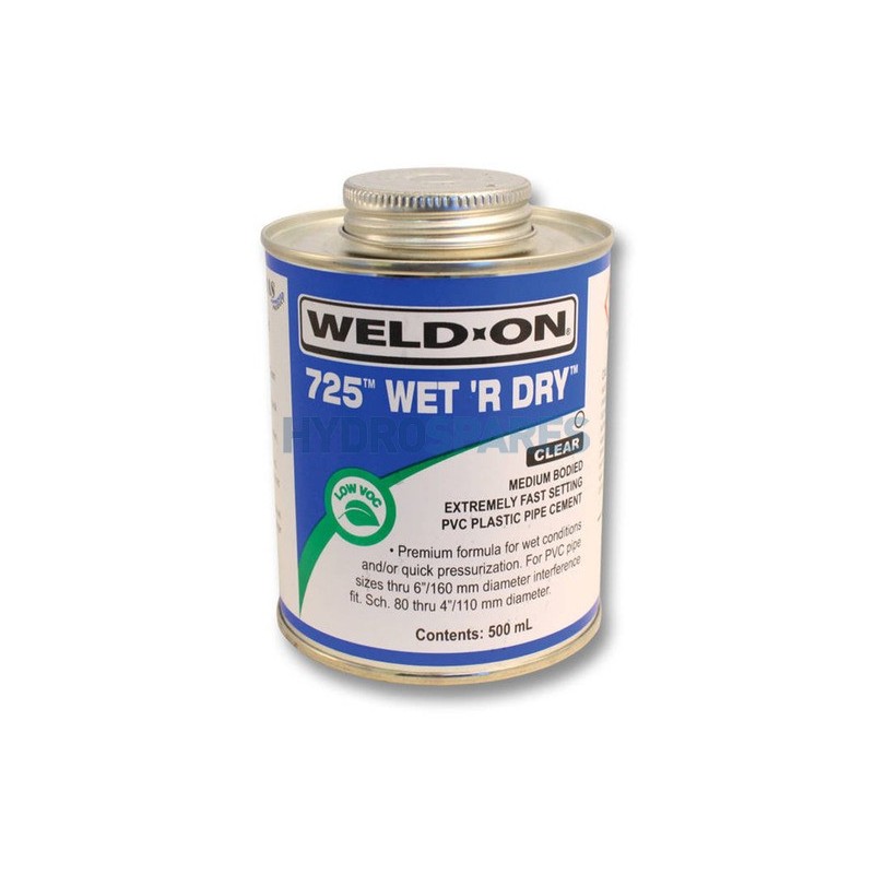 725 Wet 'R Dry Solvent Cement - Clear 500ml