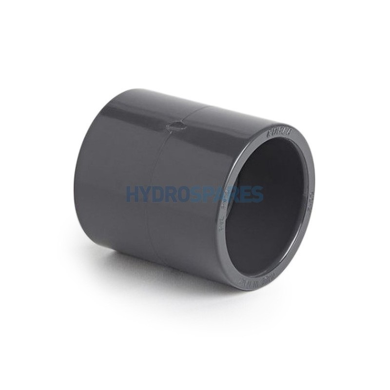 Adaptor - Plain x Plain  MET x IMP Grey 1.5" F x 50mm F (BS) PVC