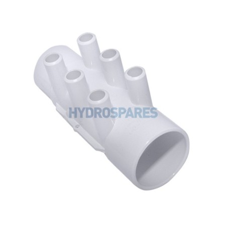 Manifold - 2.0" - 6 Barb (SP) 3/4" Smo Barb - Socket x Spigot