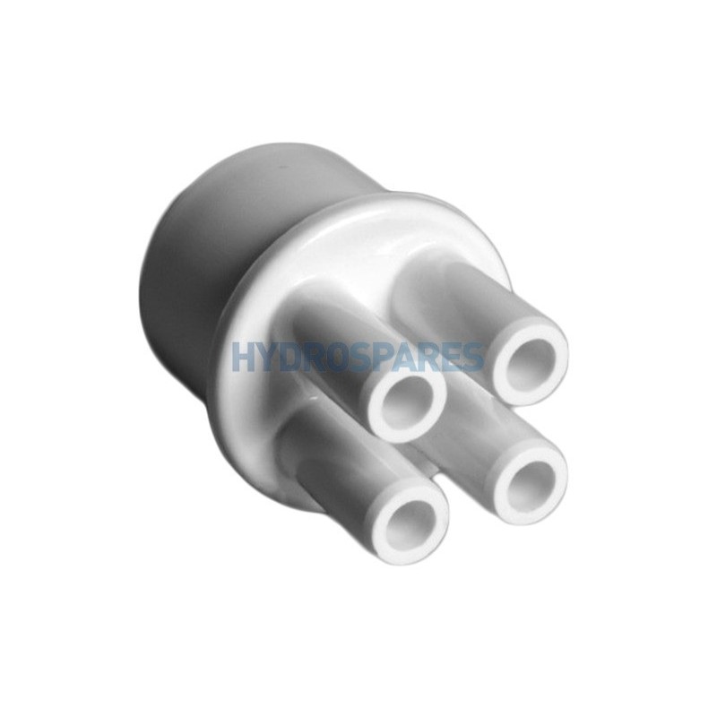 Manifold End Cap - 1.0" - 4 Barb 3/8" Smo Barb - Spigot