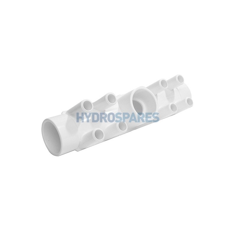 Manifold Tee - 1.5" - 8 Barb (SP) 3/4" Smo Barb - Socket x Spigot