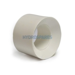 Reducer - Plain  MET White 50mm Spg x 32mm Soc PVC