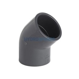 Elbow - 45° Equal  MET - Grey 40mm - PVC