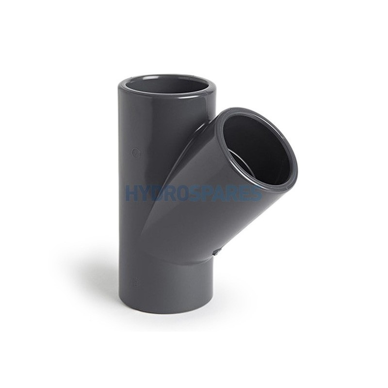 Tee - 45° Equal Wye   IMP - Grey 1.5" - PVC