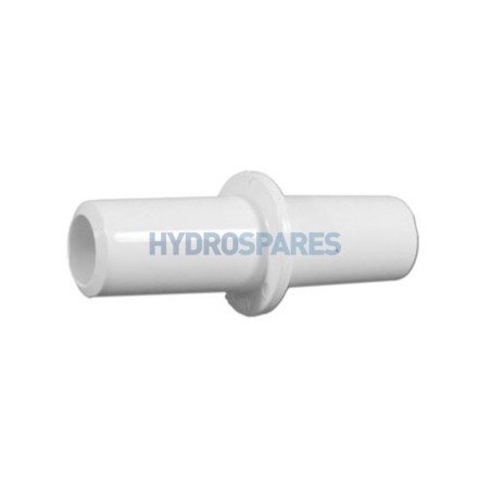 Coupler - Equal Spigot  IMP - White  3/4" - PVC - M x M (Smooth Barb)