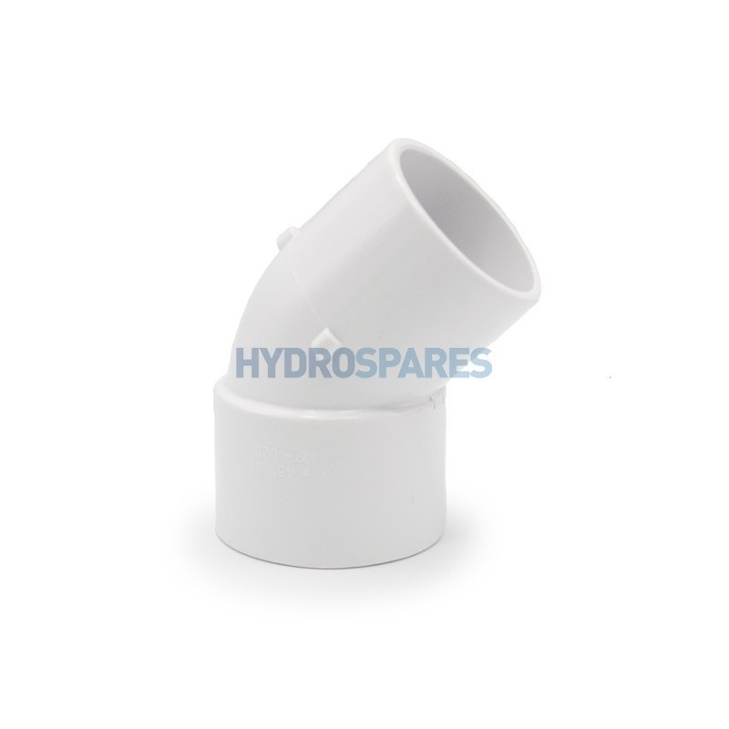 Elbow - 45° Street IMP - White 2.0" - PVC - M x F Elbow - 45° Street IMP - White 2.0" - PVC - M x F
