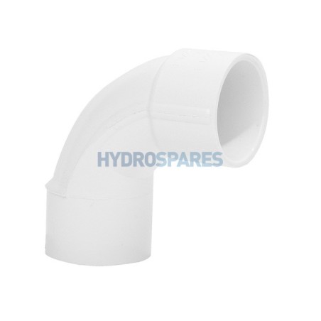 Elbow - 90° Swept Street  IMP White, 2.5" Socket x 2" Spigot PVC