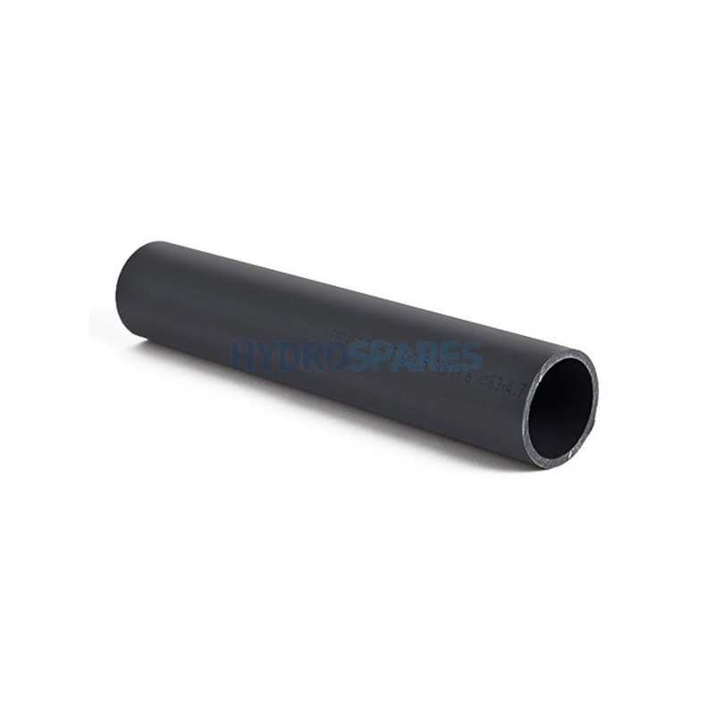 50mm Rigid PVC Pipe PN16 Grey 2m 16Bar