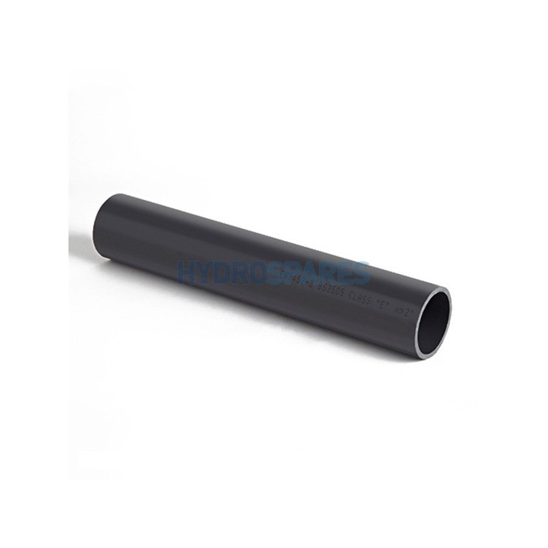 1" Rigid PVC Pipe Class E Grey 2m  15Bar