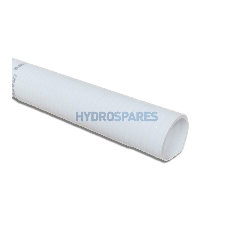 1-1/2" Semi-Rigid PVC Pipe White 1m Straight (56/Box)