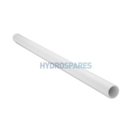 2'' -  Semi Rigid Pipe -White  2Mtr Straight Length