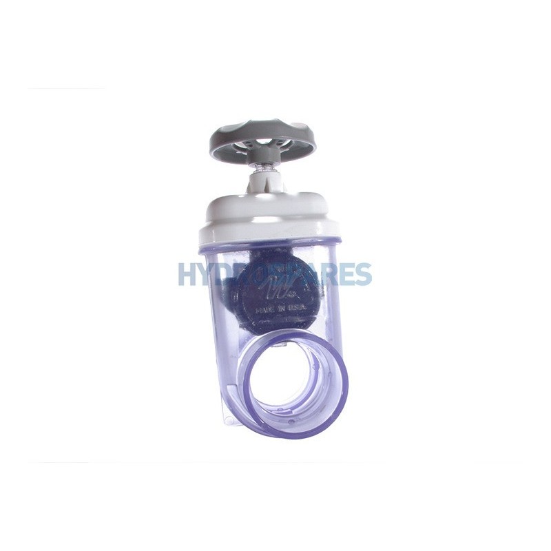 Gate Valve 2" Socket - Spigot Clear/White thread activation