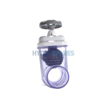 Gate Valve 2" Socket - Spigot Clear/White thread activation