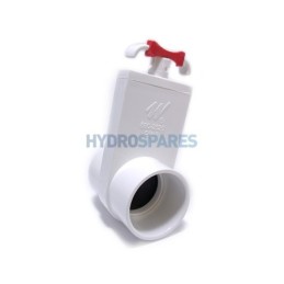 Slice Valve 1.5" Spigot - Spigot White