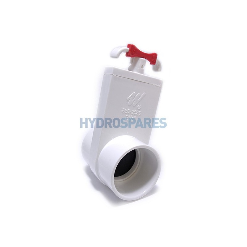 Slice Valve 1.5" Spigot - Spigot White