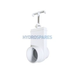 Slice Valve 2" Spigot - Spigot White