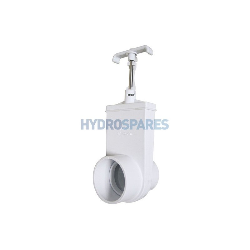 Slice Valve 1.5'' socket/spigot White 1.5'' soc x 1.5''spigot