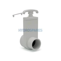 Slice Valve 1.5" Socket - Spigot White